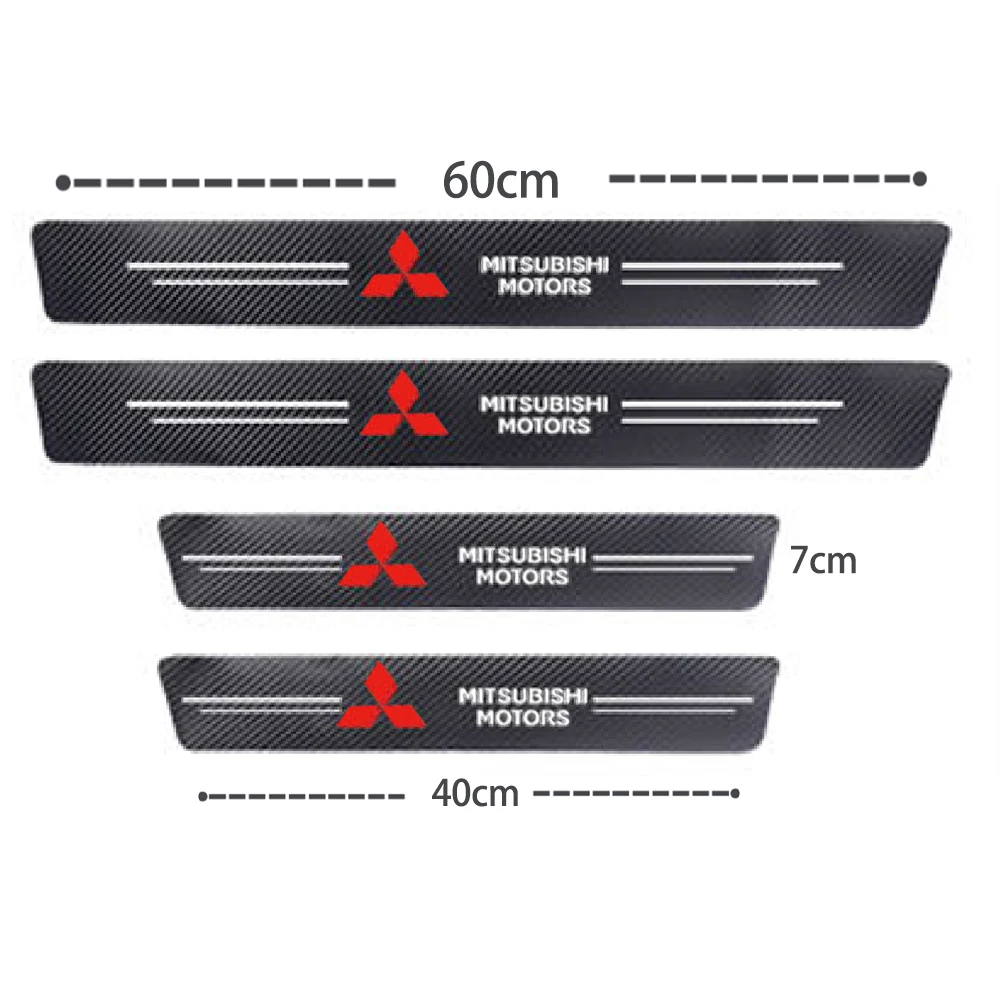 4 Pcs Door Protector   Textured Leather Sticker for   10 3 9 EX Outer 3 ASX L200 - £58.93 GBP