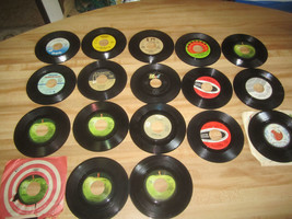 18 45 Rpm Records 50&#39;S 60&#39;S 70&#39; Beatles King Taylor Har Ri Son Ccr Badfinger Holl - $19.99