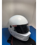 Simpson Bandit Glossy White Race Helmet Medium 7 1/2 DOT Fiberglass USED - $499.99
