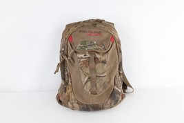 Vintage Streetwear Distressed Hunting Camouflage Backpack Book Bag Carry On - £35.48 GBP