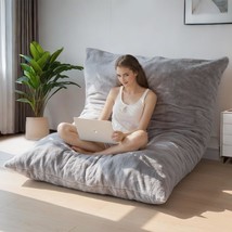 Three-In-One Bean Bag Chair: Folds From Bean Bag To Lounger; Features - $129.95