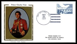 1977 US COLORANO Cover - Prince Charles Visits, San Antonio, Texas H4 - £2.32 GBP