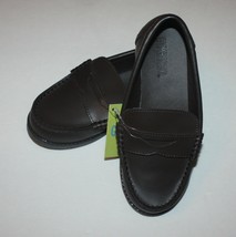 Gymboree Celebrate Spring Boy&#39;s Brown Leather Loafer Dress Shoes size 13 NWT - £13.58 GBP