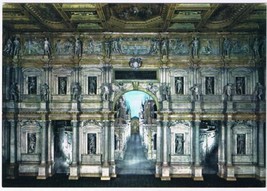 Italy Postcard Vicenza Olympic Theatre The Stage  - £2.95 GBP