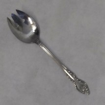 International Silver Rogers Victorian Rose Salad Meat Serving Fork Stain... - $16.95