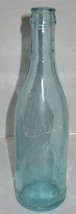 Vintage Aqua Blue Union Bottling Co Paterson NJ Glass Bottle Vase Barn Dig Dump - £7.09 GBP