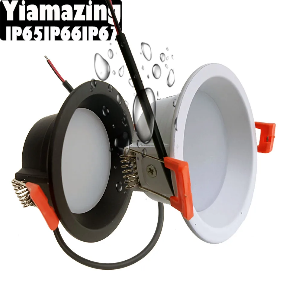 IP66 Outdoor Waterproof IP65 IP67 220V Kitchen Anti Glare LED Downlight Dimmable - £102.06 GBP+