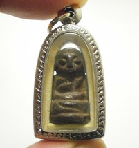 Seigneur Bouddha Samadhi Béni Dans L&#39;amulette Des Années 1950 Pendentif De... - £100.07 GBP