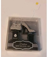 Wine Stopper Set ~ Fashion Purse High Heel Shoe Silver Color Barware - $300.17 MXN