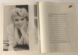 1991 Nike Shoes Marilyn Monroe Vintage Print Ad Advertisement   pa15 - $10.92 CAD