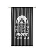 Personalized Custom Printed Photo Curtains - &quot;HIKE More Worry Less&quot; Natu... - £51.11 GBP