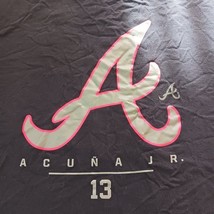 Fanatics Acuña Jr. #13 Men's Black Graphic T-Shirt Short Sleeve Size 2XL image 4