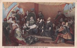 Embarkation of the Pilgrims from Delft Haven Postcard C26 - £2.39 GBP