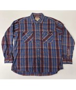 Woolrich Shirt Mens XL Flannel Heavy USA Vintage Button Down Long Sleeve - £13.15 GBP