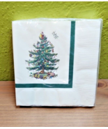 Spode Christmas Tree - by Hallmark 3-Ply  Beverage Napkins 16 Count New - $17.40