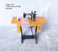 1:12 Dollhouse Miniature Sewing Room Step Sewing Machine - £7.47 GBP