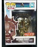 Funko Pop Aquaman Gold Chrome Arthur Curry Gladiator #244 Target Exclusi... - €10,82 EUR