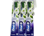 3 Oral-B Tea Tree Infused Bristles Soft Toothbrushes Detoxifies Removes ... - $25.99