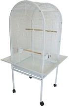 YML ER2222WHT 0.5 in. Bar Spacing Dome Top Parrot Bird Cage, White - 22 x 22 - £450.68 GBP
