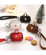 Mini Leather Purse Keychain Handbag Accessory - £5.07 GBP