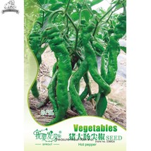 PWO Fresh &#39;Pig Intestines&#39; Long Crooked Hot Chili Pepper Vegetable Seeds, Origin - £1.36 GBP