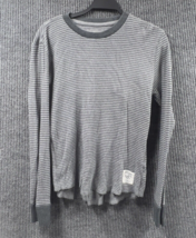 Aeropostale Shirt Mens XS Gray Striped Crew Neck Sweater Pullover Casual - £14.57 GBP