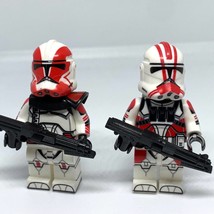 2pcs Commander Grey and Captain Styles Minifigures Star Wars Clone Troopers - £4.68 GBP
