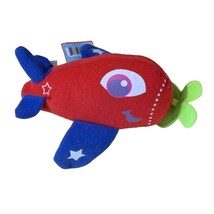 New Shanghai Toys Red Plane Plush Stuffed Doll Toy 8.5 in Length - £7.82 GBP