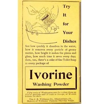 Ivorine Washing Powder Soap 1897 Advertisement Victorian Detergent ADBN1nnn - $14.99