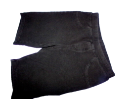 BASIC EDITIONS pull up SHORTS girls zize LG-10-12 black 2 rear pockets (... - $2.40