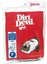 Dirt Devil Royal Vacuum Bag Type F Fits Royal Carded - £8.86 GBP