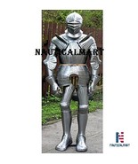 NauticalMart Plate Armour Maximilian Suit Of Armor With Closed Helmet - $1,356.99 CAD
