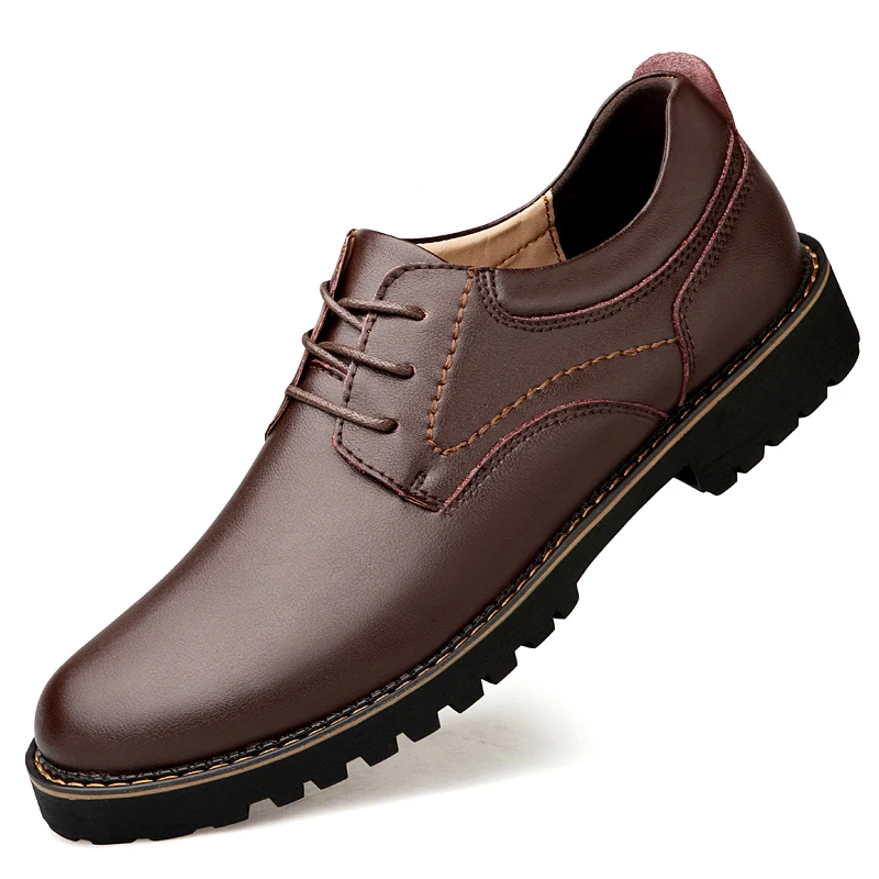 Genuine Leather Shoes Men Stylish Business Gentleman&#39;s Comfortable Natur... - £58.66 GBP