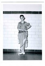 1950&#39;s Dance Class Recital Photo Girl Dancer with Tambourine - £14.06 GBP