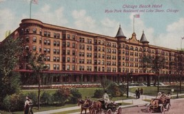 Chicago Beach Hotel Hyde Park Boulevard Lake Shore Illinois IL 1910 Postcard A23 - £2.36 GBP