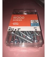 zinc plated wood screws 12x2 qty 24 - £10.16 GBP