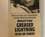 Greased Lightning Print Ad Advertisement Richard Pryor Tpa14 - £4.65 GBP