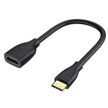 CableCreation Mini HDMI to HDMI Cable, 0.5ft Mini-HDMI Male to HDMI Female Adapt - $18.99