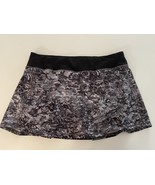 Women&#39;s Lululemon Pace Rival Skirt Masked Lace Starlight Black Size 12 - $60.76 CAD