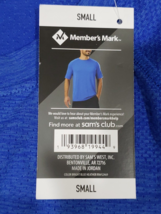 Member&#39;s Mark Men Work It Out Tee Bright Blue Heather ~ Wicking~ Anti Od... - $5.00