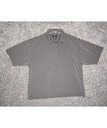 VTG Nike Golf Polo Shirt Mens Large Black Gray Short Sleeve Carbon Fiber... - £14.05 GBP