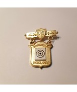 US Civilian Distinguished Pistol Shot Badge US Hallmark Made In USA 1.5&quot;x2&quot; - £91.48 GBP