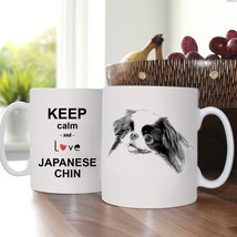 Japanese Chin, Cup with dog, Mug, Pet, ceramic, hardness and durability - £10.42 GBP