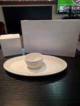 Hallmark Christmas White Snowflake Tree Platter with Dip Bowl With Boxes... - €15,58 EUR