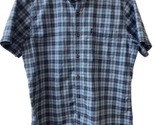 GH Bass For Hard Service Button Up Shirt Mens Size Large Blue Plaid Shirt - $13.31