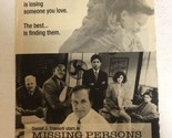 Missing Persons Vintage Tv Guide Print Ad Daniel J Travanti TPA24 - $5.93