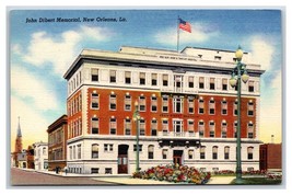 John Dibert Memorial Building New Orleans Louisiana LA UNP Linen Postcard Y6 - £3.58 GBP