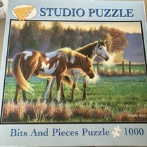 Bits and Pieces Studio Jigsaw Puzzle Cynthie Fisher &quot;Pasture Buddies&quot;, 1000 Pcs - £18.61 GBP