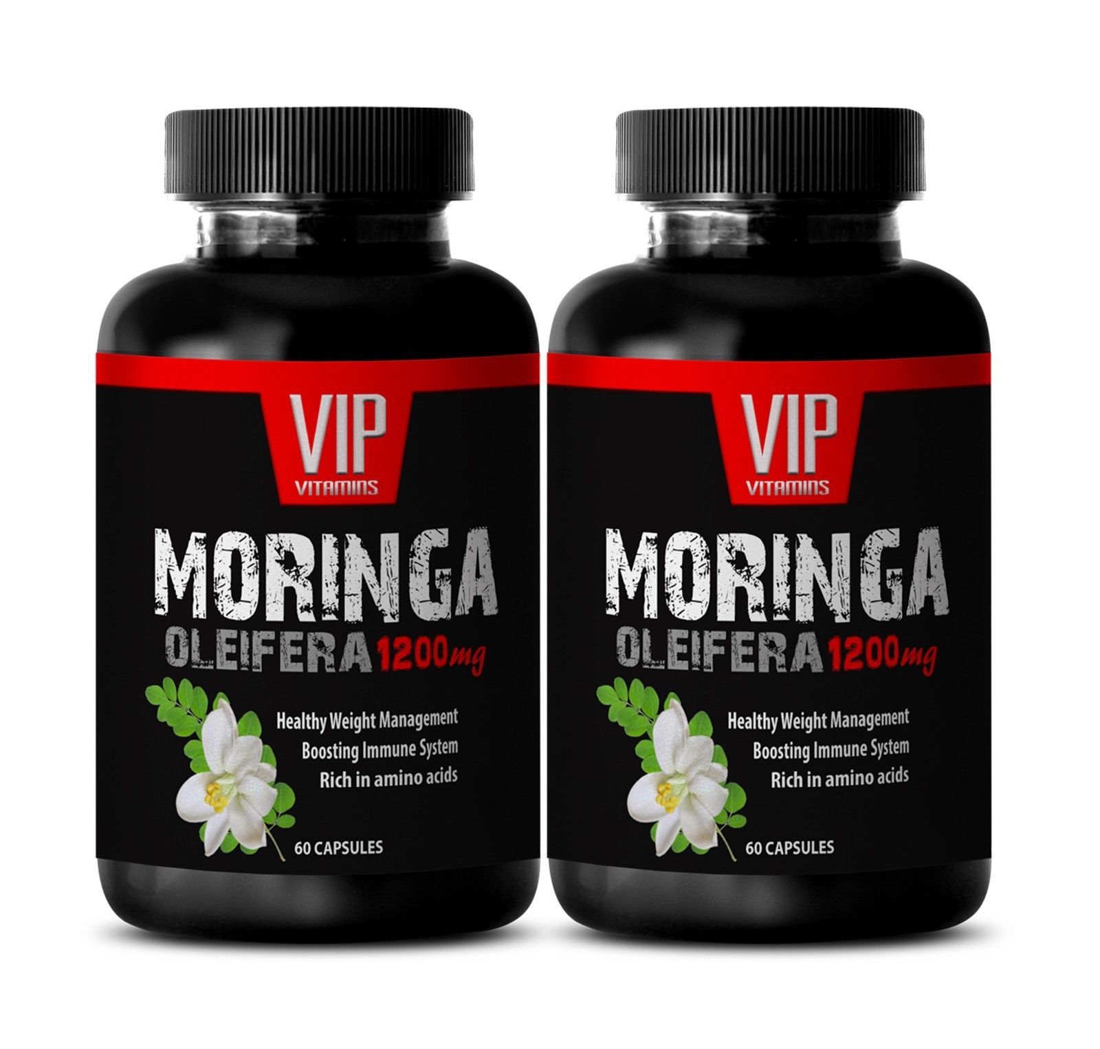 brain and memory - MORINGA OLEIFERA 1200MG - moringa root capsules - 2 Bottles - £17.59 GBP