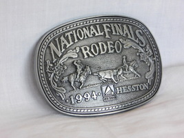 1994 Hesston National Finals Rodeo 3.5&quot; 3&quot; Belt Buckle Unused - £15.16 GBP